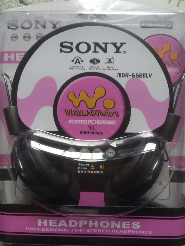 Tai nghe Sony MDR 668 có mic   Headphone hộp nhựa tai nghe sony mdr 668mv1
